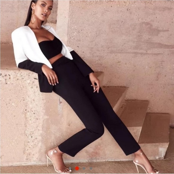 House of CB Pants - House of CB Mereil Tailored Tuxedo Pants Slacks Trousers High Rise Going Out XS